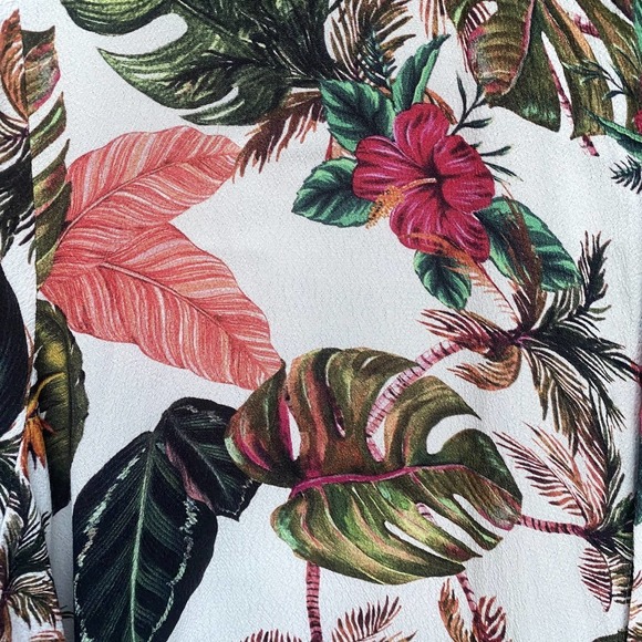 Boys + Arrows Jungle Botanical Print Tunic Shirt Sz XS/S - Picture 4 of 7